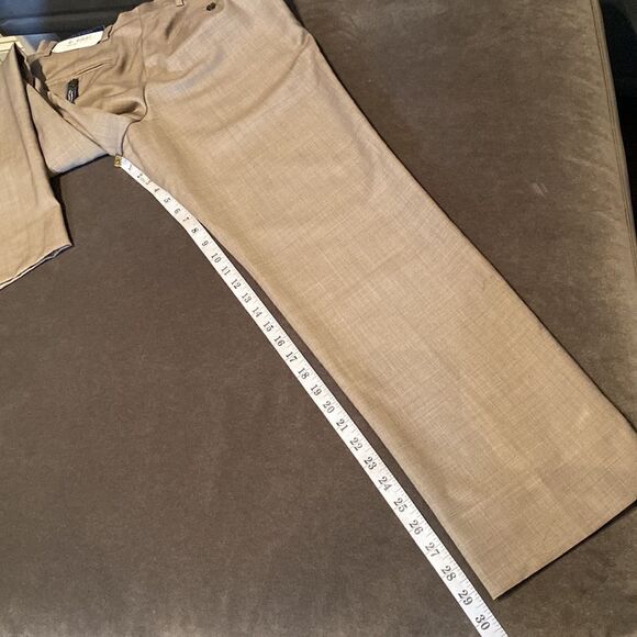 Tommy Hilfiger Men’s Tyler Tan 100% Wool Dress Pants Trim Fit W30 X L30 - Picture 9 of 9